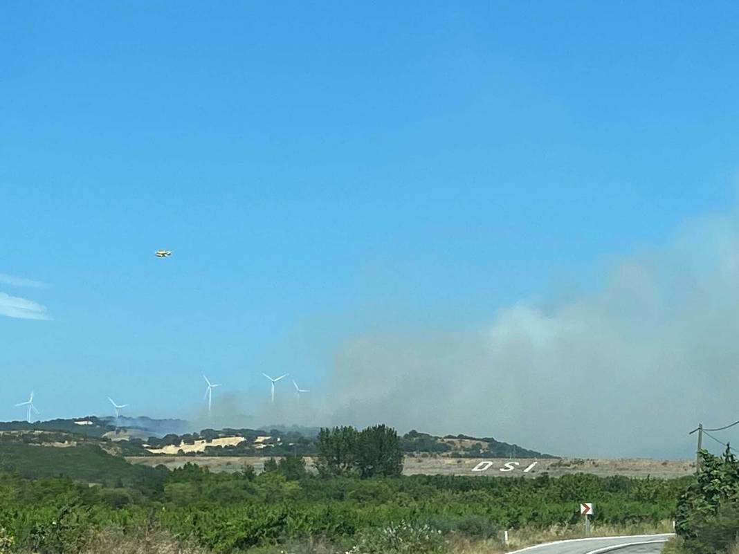 Çanakkale'de orman yangını: Havadan karadan müdahale ediliyor 6